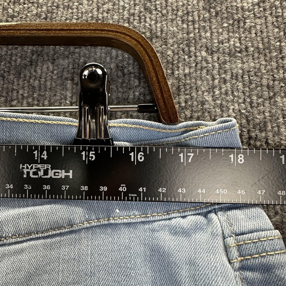 Old Navy Jeans Womens 16 Regular Light Wash Flare Crop Mid Rise Stretch Denim - Picture 6 of 14